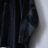 【Remake】 "水墨画" black satin shirt