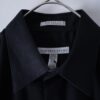 【Remake】 "水墨画" black satin shirt