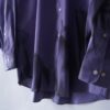 【Remake】 "水墨画" iridescent purple satin shirt