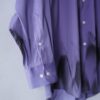 【Remake】 "水墨画" iridescent purple satin shirt