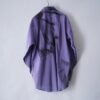 【Remake】 "水墨画" iridescent purple satin shirt