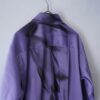【Remake】 "水墨画" iridescent purple satin shirt
