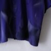 【Remake】 "水墨画" deep blue satin shirt