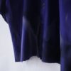 【Remake】 "水墨画" deep blue satin shirt