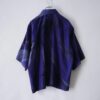 【Remake】 "水墨画" deep blue satin shirt