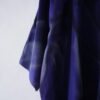 【Remake】 "水墨画" deep blue satin shirt