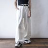 "純白ワイドで在らんことを…" pure white baggy wide pants