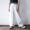 "純白ワイドで在らんことを…" pure white baggy wide pants