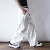 "純白ワイドで在らんことを…" pure white baggy wide pants