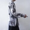 【送料無料】metalic silver flower shirt
