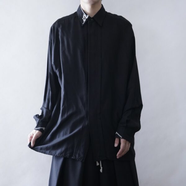 【送料無料】DEAD STOCK embroidery rayon shirt