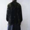 【送料無料】glossy moss green velours shirt