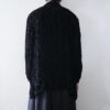 【送料無料】mini arabesque pattern velours × see-through shirt