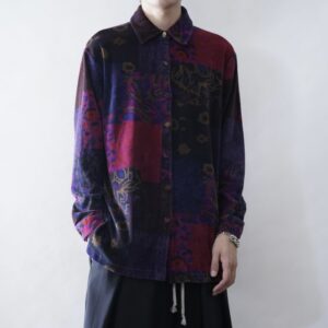 【送料無料】mokomoko velours shirt