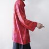 【送料無料】vivid red wide arm shirt jacket