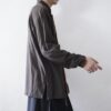 【送料無料】brown × orange China shirt