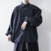 【送料無料】many tuck & balloon sleeve shirt
