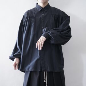 【送料無料】many tuck & balloon sleeve shirt