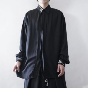 【送料無料】DEAD STOCK embroidery rayon shirt