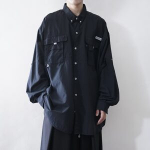 【送料無料】Columbia PFG black gimmick shirt