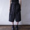 【MARITHE FRANCOIS GIRBAUD】all black design shuttle baggy shorts