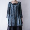 lace & pleats layered design cut&sewn