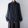 【NIKE】black × glossy green track jacket