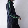 【NIKE】black × glossy green track jacket