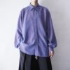 "光沢玉虫生地で良色" iridescent design shirt