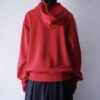 【adidas】 "adidasのトラック生地でフード付き" red hooded track jacket