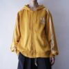 【adidas】 "短丈トラックフーディのリアルボロ" yellow hooded track jacket