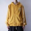 【adidas】 "短丈トラックフーディのリアルボロ" yellow hooded track jacket