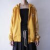 【adidas】 "短丈トラックフーディのリアルボロ" yellow hooded track jacket