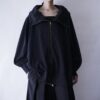 "首元超高めhideの如し" high neck sweat jacket