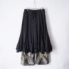 many ornamental super wide skirt