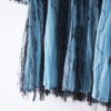 lace & pleats layered design cut&sewn