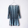 lace & pleats layered design cut&sewn