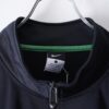 【NIKE】black × glossy green track jacket