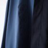 blue green × black asymmetry embroidery shirt