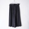 many pleats design glossy wide hakama pants