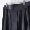 many pleats design glossy wide hakama pants