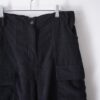 "コーズでワイドでギミック" black corduroy cargo motif baggy wide pants