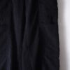 "コーズでワイドでギミック" black corduroy cargo motif baggy wide pants