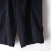 "コーズでワイドでギミック" black corduroy cargo motif baggy wide pants