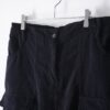 "コーズでワイドでギミック" black corduroy cargo motif baggy wide pants
