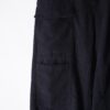 "コーズでワイドでギミック" black corduroy cargo motif baggy wide pants