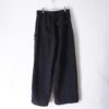 "コーズでワイドでギミック" black corduroy cargo motif baggy wide pants