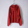 【adidas】 "adidasのトラック生地でフード付き" red hooded track jacket