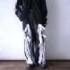 【Remake】"Docking Lace-Up" adidas × faded glory denim docking lace up wide baggy denim pants