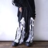 【Remake】"Docking Lace-Up" adidas × faded glory denim docking lace up wide baggy denim pants